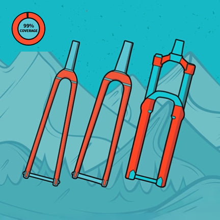 Tailored Fork Paint Protection Kit (Installed)