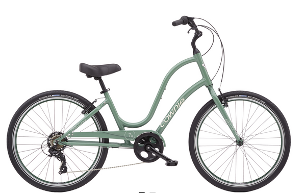 Townie bike with clearance basket